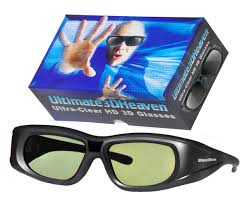 Sharp 3d Glasses Rechargeable Compatible Ultra Clear
