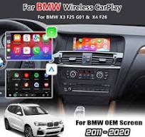 Wireless Apple Carplay & Android Auto for BMW X3 F25 G01 X4 F26 - CIC