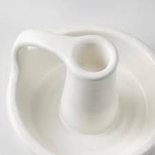 Godtagbar Candlestick Ceramic White Ikea Ceramic Techniques Ceramics Candlesticks