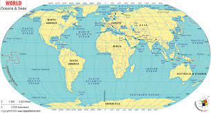 Open the accordions and scroll for a place. World Ocean Map World Ocean And Sea Map