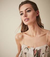 REISS Lois Silk Floral Cami Top
