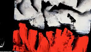 Simple easy black and white paintings. Red And White Contrast Urartstudio