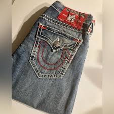 Rare!Ricky Red Label Super T True Religion size 31” W unaltered 34 3/4” L