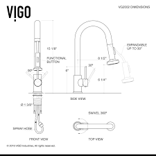 How to replace the cartridge for a hunley, parche and fulton waterstone filtration faucet. Vigo Harrison Pull Down Spray Kitchen Faucet