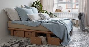 Cardboard Furniture The Sustainable Trend And Its Advantages At A Glance Awomanstyle In 2020 Bett Mobel Pappbett Karton Mobel