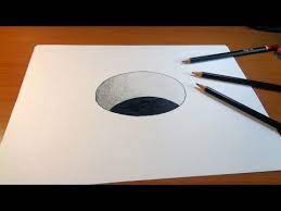 How to draw simple anime eyes, step by step, drawing guide, by mariealessandra. Very Easy 3d Trick Art How To Draw A Round Hole On Paper Youtube 3d Art Drawing Illusion Drawings 3d Drawings