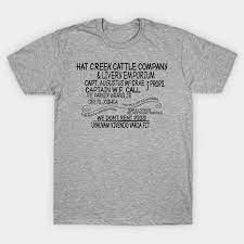Hat Creek Cattle Company Sign 2 From Lonesome Dove Lonesome Dove T Shirt Teepublic Au