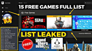 Come back often for the exclusive offers. Epic Games 15 Free Mystery Games List Leaked 100 Confirmed Youtube