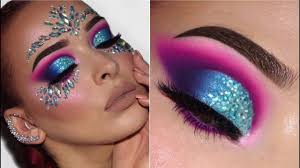 This is my first halloween makeup tutorial of 2020, im filming. Festival Inspired Makeup Tutorial Colourful Glittery Youtube