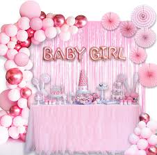 Complete with red braids on the sides, this dr. Amazon Com Baby Shower Decorations For Girl 10in Baby Girl Balloons 129pcs Pink Party Decorations Are Perfect For Your Baby Shower Toys Games