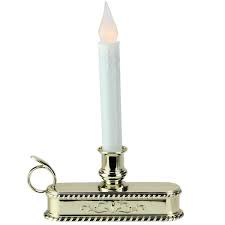 Northlight 8 5 In Battery Operated Led Flickering Christmas Window Candle Lamp With Handle Base 32912617 The Home Depot