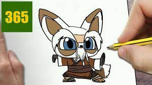 How To Draw A Maestro Shifu Cute, Easy Step By Step Drawing Lessons For  Kids - Youtube
