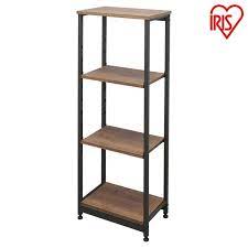 楽天市場 スチールウッドラック 幅42cm 4段 ブラウン swr 4212送料無料 収納 ラック 収納ラック 木製 シェルフ ウッディラック 棚 収納棚 ディスプレイラック 幅40 幅40cm 四段 リビング 一人暮らし1人暮らし アイリスオーヤマ 子育てママの店 ベビー キッズ ウッド