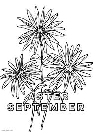 For boys and girls, kids and adults, teenagers and toddlers, preschoolers and older kids at school. Super September Aster Birth Flower Freebie Canary Jane