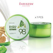 Aloe vera gel delicate texture. 98 Aloe Vera Rice Milk Collagen Plus Soothing Skin Gel