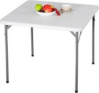Amazon.com: Smartxchoices 34" Square Folding Table, Heavy ...