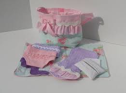 Bitty Baby Diaper Bag Set Vintage Floral Look Diaper Bag Set For Dolls Bag Diapers Changing Pad Burp Cloth Wipes Case Wipes For Baby Alive Bitt Diaper Bag Set Diaper Baby Alive
