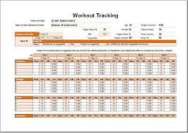 Workout Schedule Tracker Template For Excel Excel Templates