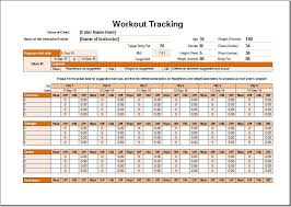 workout schedule tracker template for excel excel templates