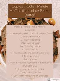 Minute microwave muffin in a mug. Copycat Kodiak Protein Minute Muffins Chocolate Peanut Butter Kodiak Cakes Recipe Chocolate Muffins Chocolate Peanuts