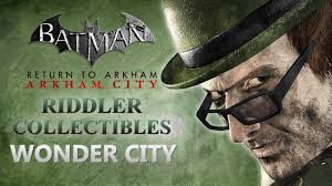 Arkham knight reviews from kids and teens on common sense media. Batman Return To Arkham Arkham City Riddler Collectibles Wonder City Youtube