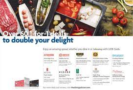 Check spelling or type a new query. Enjoy Over 60 1 For 1 Dining Deals With Uob Cards Moneydigest Sg