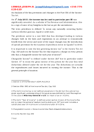 Tax payable on an assessment. Doc An Analysis Of The Key Provisions And Changes To The Part Ixa Of The Income Tax Act Joseph Lubega Academia Edu