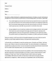 Sample Letter Written Warning Template Free Download Min Report Writing Format Sample Resume Letter Templates
