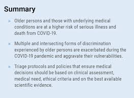Covid 19 And Older Persons A Defining Moment For An Informed Inclusive And Targeted Responseunited Nations For Ageing United Nations For Ageing