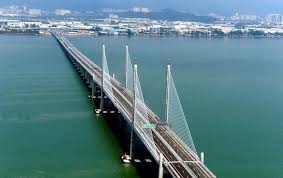 Penang bridge ( malay:jambatan pulau pinang ) is located in penang strait, malaysia. Penang Bridge I Like Super Engineering