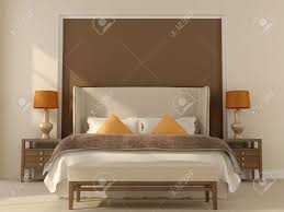 700 x 525 jpg pixel. Schlafzimmer In Beige Und Brauntonen Mit Orange Dekoration Lizenzfreie Fotos Bilder Und Stock Fotografie Image 22971869
