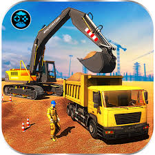 City Heavy Excavator Construction Crane Pro 2018 V1 0 5 Mod Apk Construction City Crane Construction Construction Games