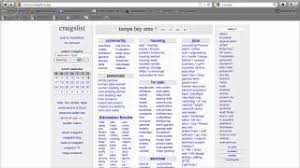 Craigslist (stylized as craigslist) is an american classified advertisements website with sections devoted to jobs, housing, for sale, items wanted, services, community service, gigs, résumés, and discussion forums. What Could You Use Craigslist For As A Tampa Resident Scott Keever