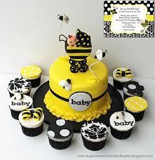 Bumble Bee Baby Shower Cake And Cupcakes Bumble Bee Baby Shower Cake Bumble Bee Baby Shower Bee Baby Shower Cake