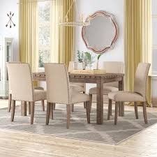 Wayfair Wedding Registry Pick Mach 7 Piece Solid Wood Dining Set Dining Room Sets 7 Piece Dining Set Solid Wood Dining Set