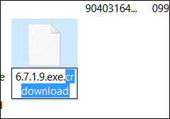 interrupted download in google chrome