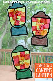 I'm not sure how many people actually bring craft supplies on their camping trips, but whether you do or not, this is a fun and easy craft to get the kids excited. Camping Themed Crafts For Kids To Make From Glued To My Crafts