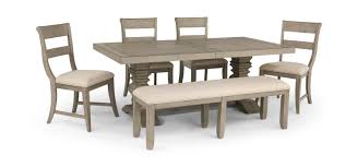 Vidaxl pedestal dining table solid reclaimed wood 47.2x22.8x30.7 sold by vir ventures. Sorrento Oak Dining Table With 4 Chairs And Hom Furniture