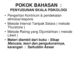 Efek seleksi aitem berdasar daya diskriminasi terhadap reliabilitas skor tes. Download Buku Sikap Manusia Teori Dan Pengukurannya Info Terkait Buku