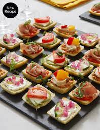 White lasagna seems to be a crowd pleaser, plus i can make it ahead of time and pop it in the oven before the party. Antipasti Mini Canape Selection 24 Pieces M S Food Salad With Sweet Potato Party Food Order