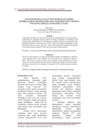 Check spelling or type a new query. Pdf Analisis Pemetaan Dan Pengembangan Model Pembelajaran Matematika Sma Di Kabupaten Tapteng Dan Kota Sibolga Sumatera Utara