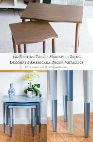 10 Tables Makeover With Americana Decor Metallics Americana Decor Diy Furniture Projects Decor