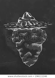 Chalk Draw Iceberg Vector Illustration Chalk Drawings Vector Illustration Illustration