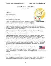 The malaysian houses of parliament is the building where the malaysia's foreign policy is officially based on the principle of neutrality and maintaining peaceful. Country Profile Library Of Congress