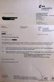 Aus strafrechtlicher sicht ist ein entzug gerechtfertigt, wenn eine straftat im zusammenhang mit dem führen eines kraftfahrzeugs begangen wurde. Ich Habe Den Antrag Fur Den Fuhrerschein Abgegeben Und Dieses Schreiben Als Antwort Bekommen Was Genau Muss Ich Da Machen Tuv Landratsamt Fuhrerscheinantrag