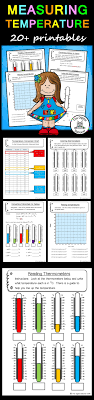 Measuring Temperature 20 Printables Measurement Data Tpt Math Temperature Conversion Chart Math Resources
