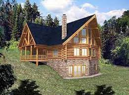 Upstairs, the loft features a large bedroom plus space that opens to the floor below. Choose Walkout Basement House Plans Log Cabin Floor Plans Log Cabin House Plans Basement House Plans