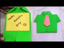 Make him a father's day card that looks like a shirt! Diy Greeting Card For Father S Day How To Make Shirt Card Ecraftspro Greeting Cards Diy Fathers Day Crafts Father S Day Greetings