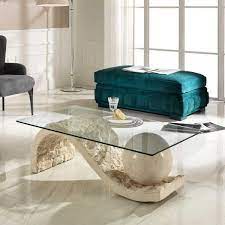 couchtisch svilia aus stein mit s fuss glastisch wohnzimmer couchtisch glas couchtisch