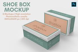 Here's a more as 15+ best shoe box mockup psd templates perfect for viewing your final box package that can be used to showcase shoe box design, storage box or a gift box free rectangle shoe box mockup. Shoe Box Mockup 8 Views Graphic By Illusiongraphicdesign Creative Fabrica Box Mockup Mockup Design Mockup
